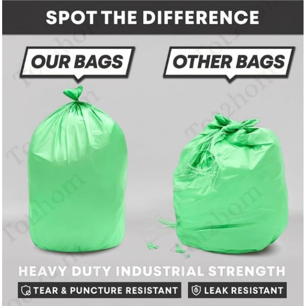 Amfyn Pack of 4 Biodegradeable Vegetable-Paper 19 x 21 Inches Garbage Bag (Green)