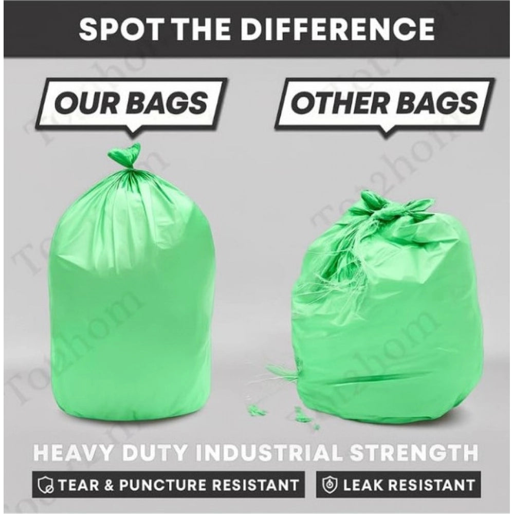 Amfyn Pack of 5 Biodegradeable Vegetable-Paper 19 x 21 Inches Garbage Bag (Green)