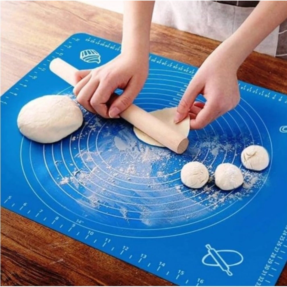 Amfyn Pack of 3 Silicone Roti Mat (Blue)