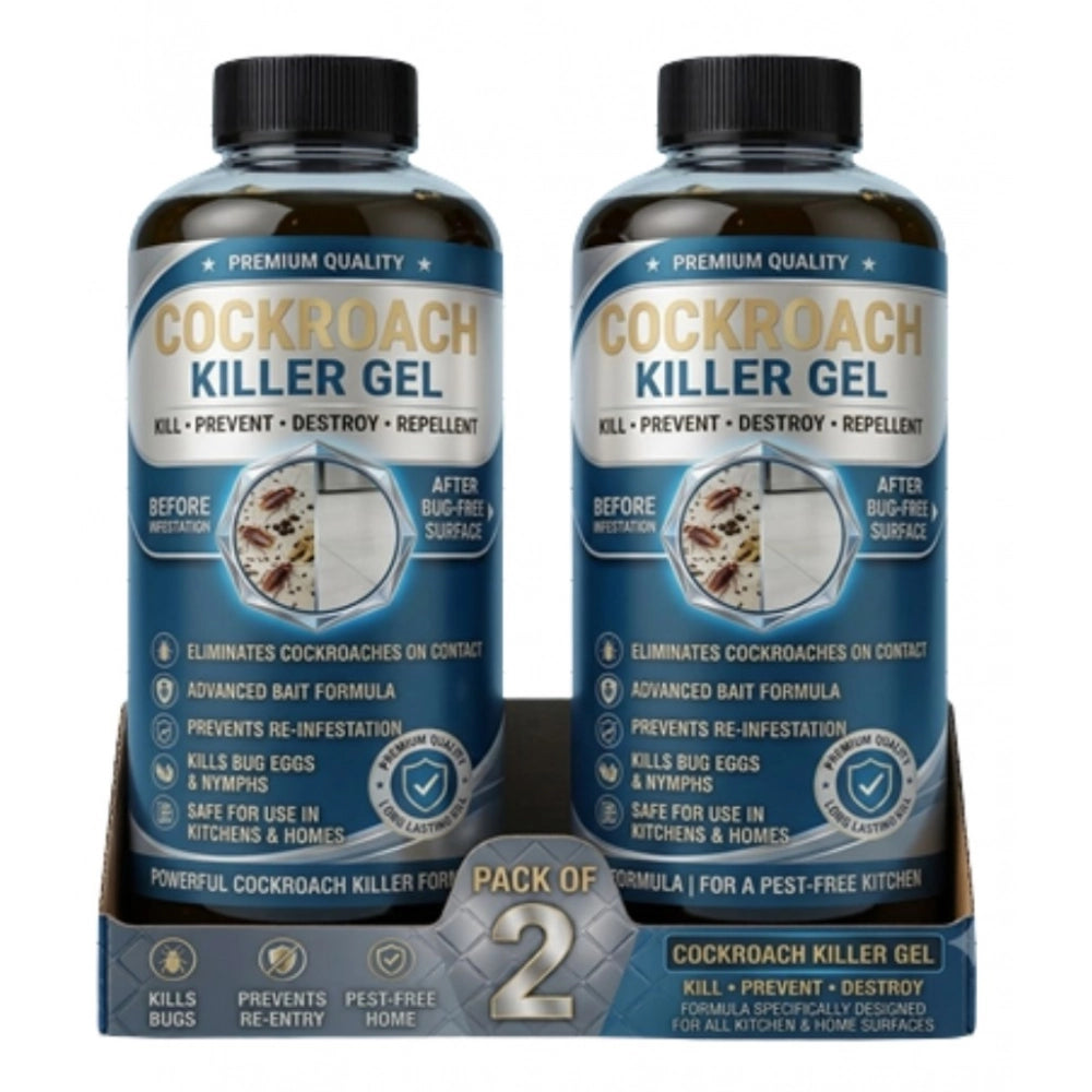 Amfyn Pack of 2 Cockroach Killer Gel Bottles 100 ML