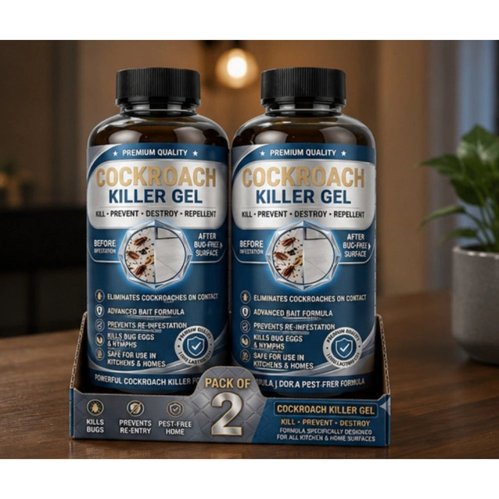 Amfyn Pack of 2 Cockroach Killer Gel Bottles 100 ML