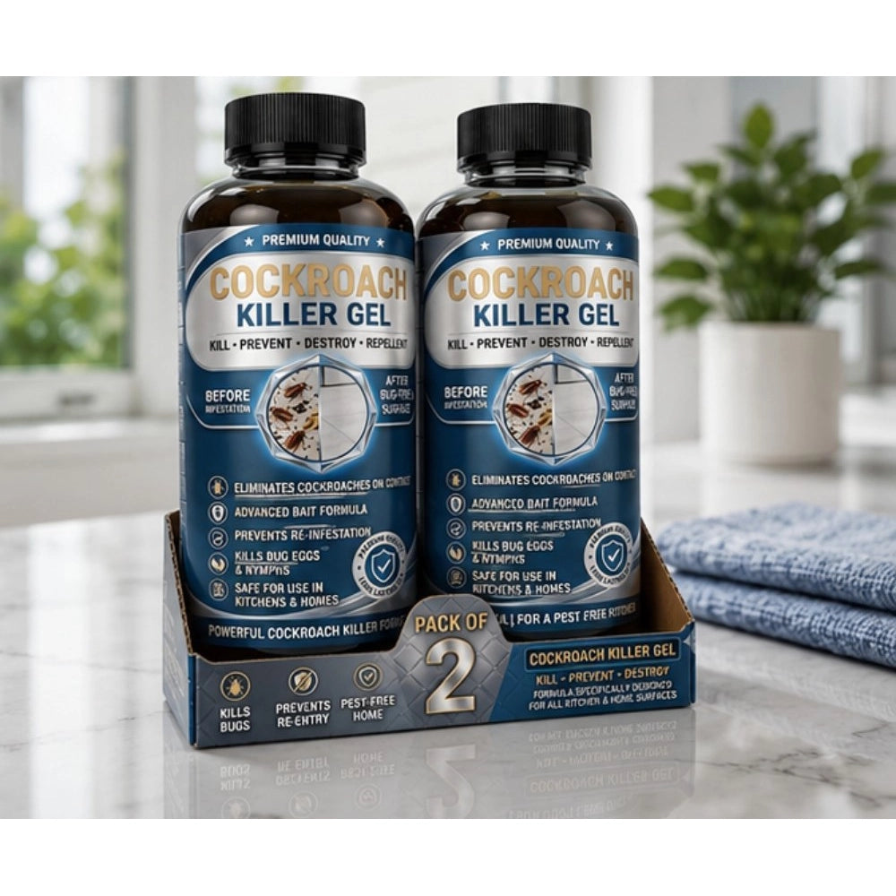 Amfyn Pack of 2 Cockroach Killer Gel Bottles 100 ML