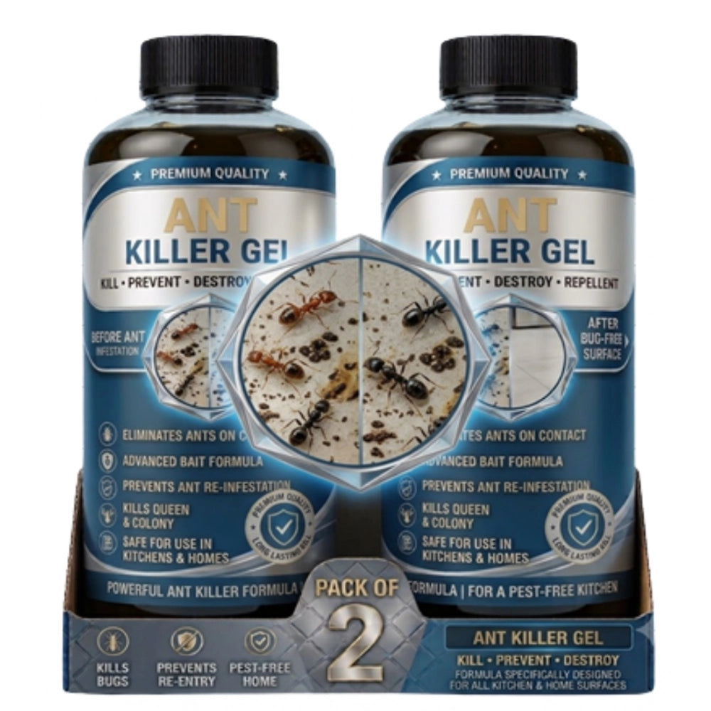 Amfyn Pack of 2 Ant Killer Gel Bottles 100 ML