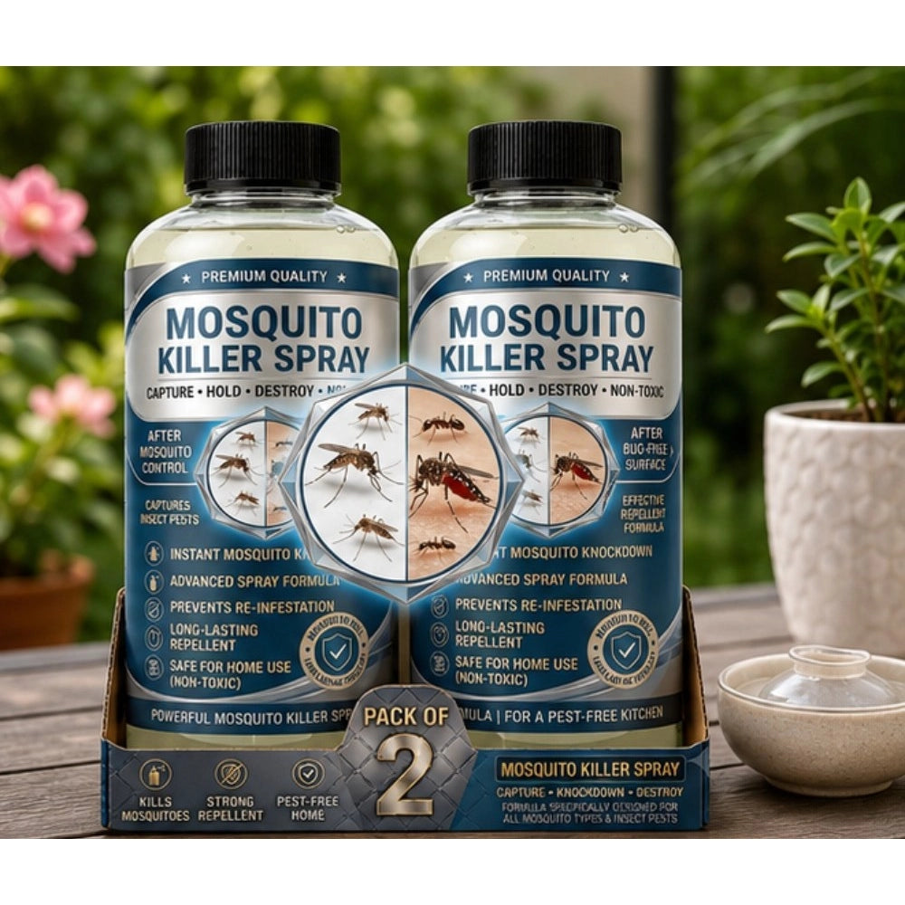Amfyn Pack of 2 Mosquito Killer Liquid Bottles 100 ML