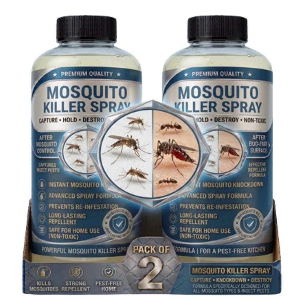 Amfyn Pack of 2 Mosquito Killer Liquid Bottles 100 ML