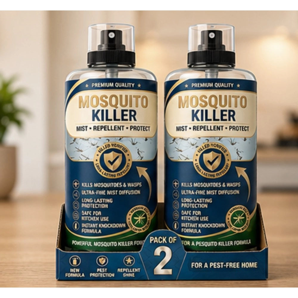 Amfyn Pack of 2 Mosquito Killer Liquid Spray Bottles 100 ML