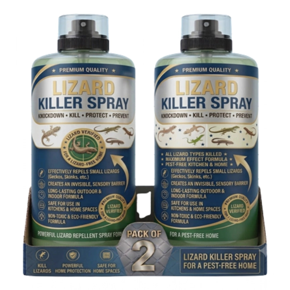 Amfyn Pack of 2 Lizard Killer Liquid Spray Bottles 100 ML