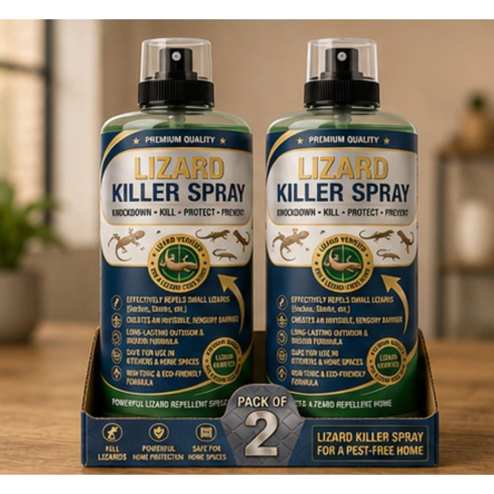 Amfyn Pack of 2 Lizard Killer Liquid Spray Bottles 100 ML