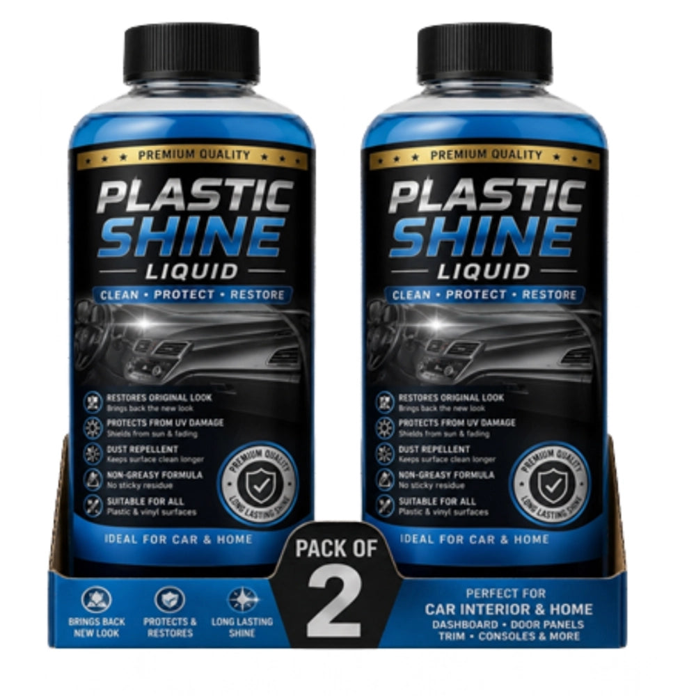 Amfyn Pack of 2 Plastic Shine Liquid Bottles 100 ML