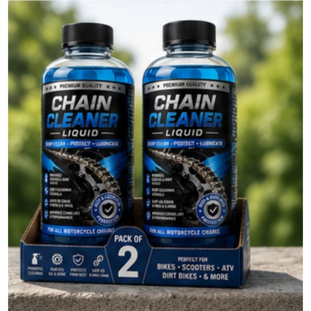 Amfyn Pack of 2 Chain Cleaner Liquid Bottles 100 ML