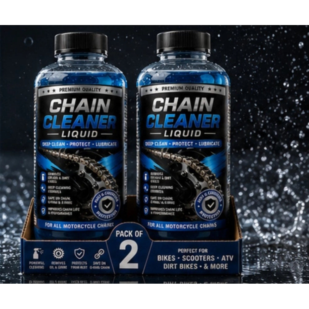 Amfyn Pack of 2 Chain Cleaner Liquid Bottles 100 ML