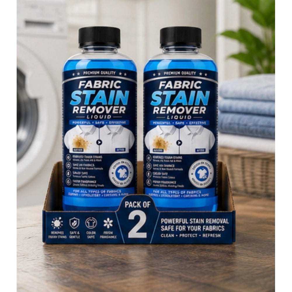 Amfyn Pack of 2 Fabric Stain Remover Liquid Bottles 100 ML