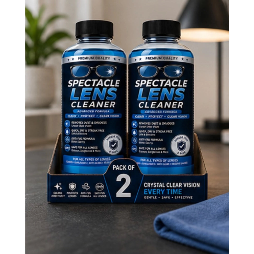 Amfyn Pack of 2 Spectacle Lens Cleaner Liquid Bottles 100 ML