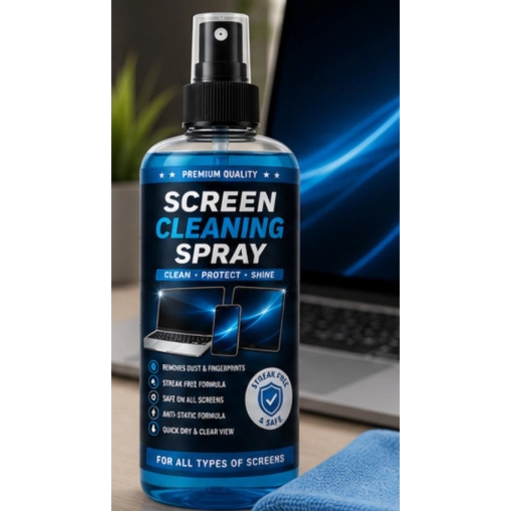 Amfyn Pack of 2 Screen Cleaning Liquid Spray Bottles 100 ML