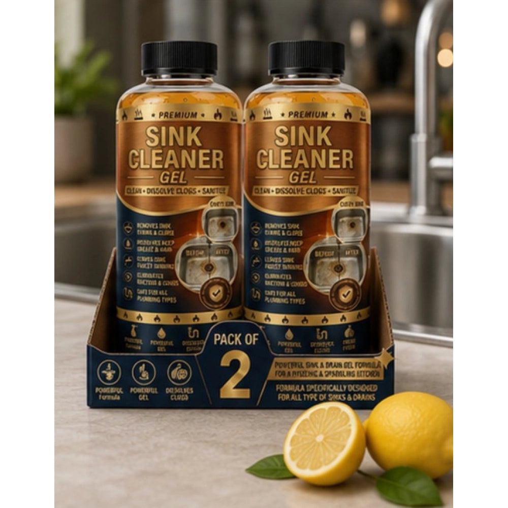 Amfyn Pack of 2 Sink Cleaner Gel Bottles 100 ML