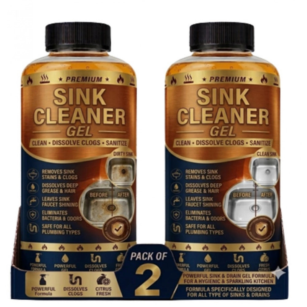 Amfyn Pack of 2 Sink Cleaner Gel Bottles 100 ML