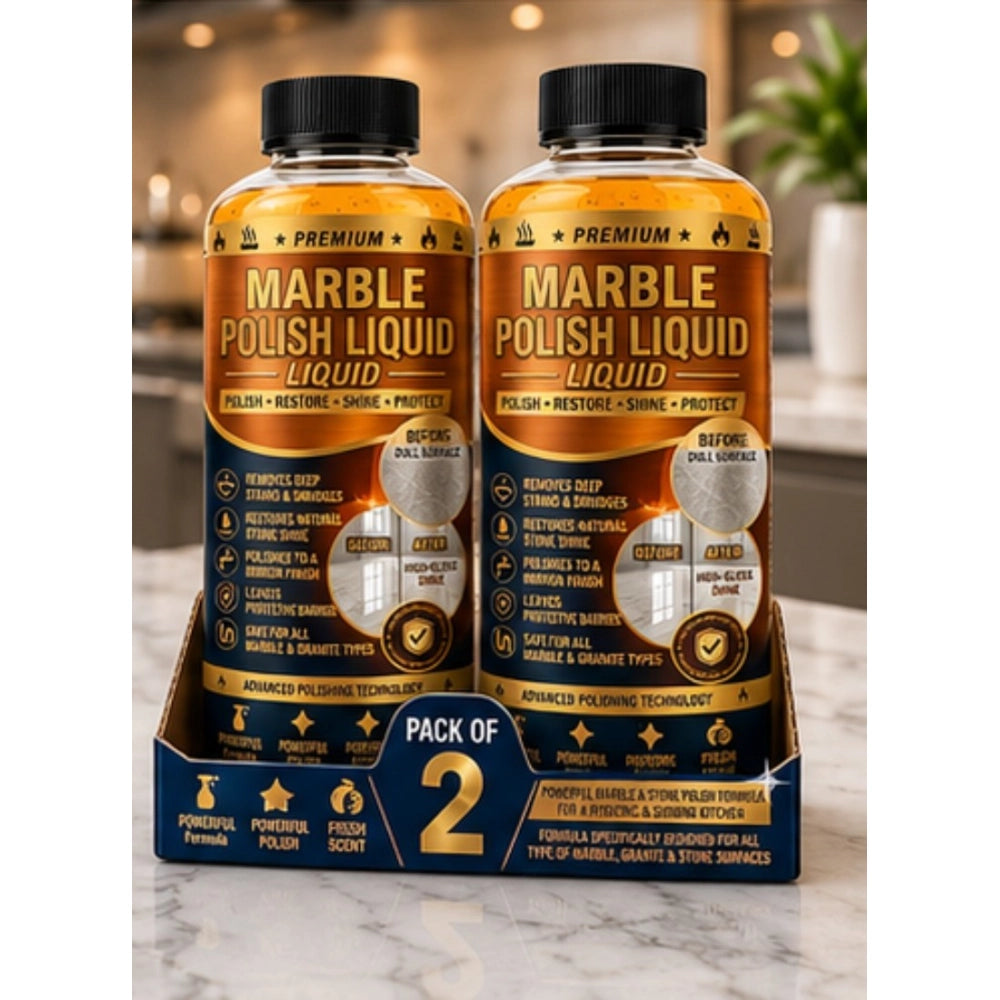 Amfyn Pack of 2 Marble Polish Liquid Bottles 100 ML