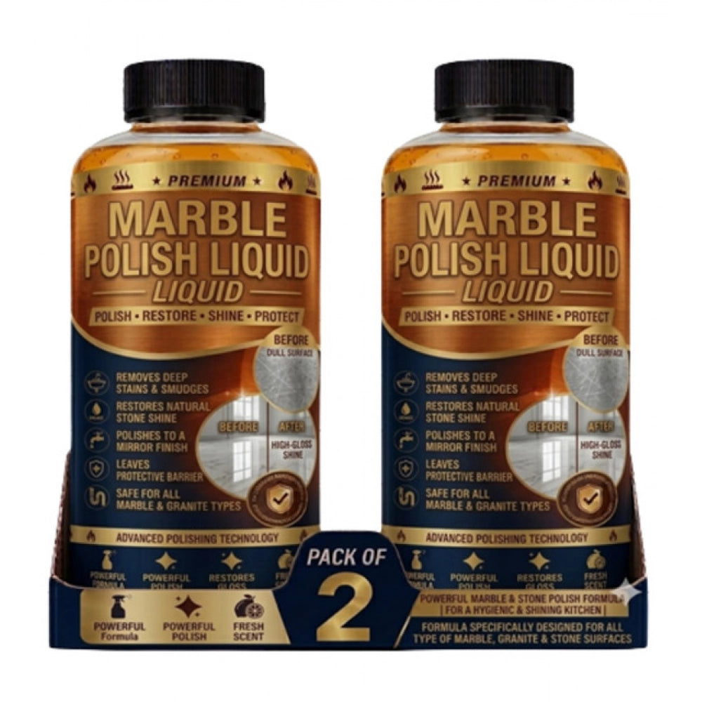 Amfyn Pack of 2 Marble Polish Liquid Bottles 100 ML
