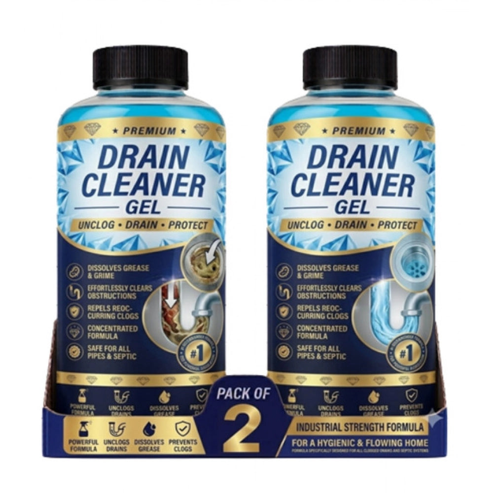 Amfyn Pack of 2 Drain Cleaner Gel Bottles 100 ML
