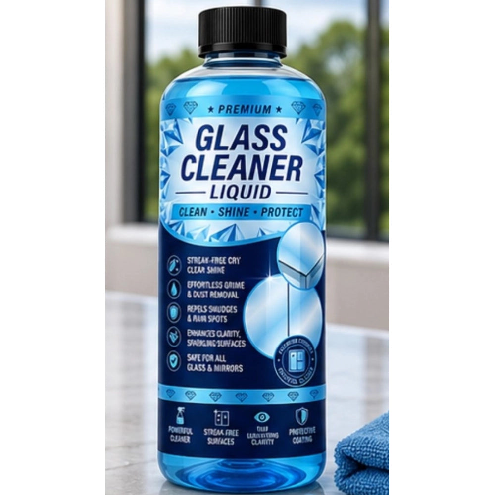 Amfyn Pack of 2 Glass Cleaner Liquid Bottles 100 ML