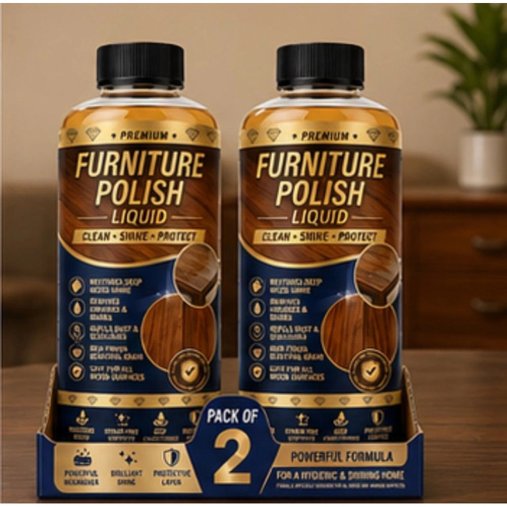Amfyn Pack of 2 Furniture Polish Liquid Bottles 100 ML