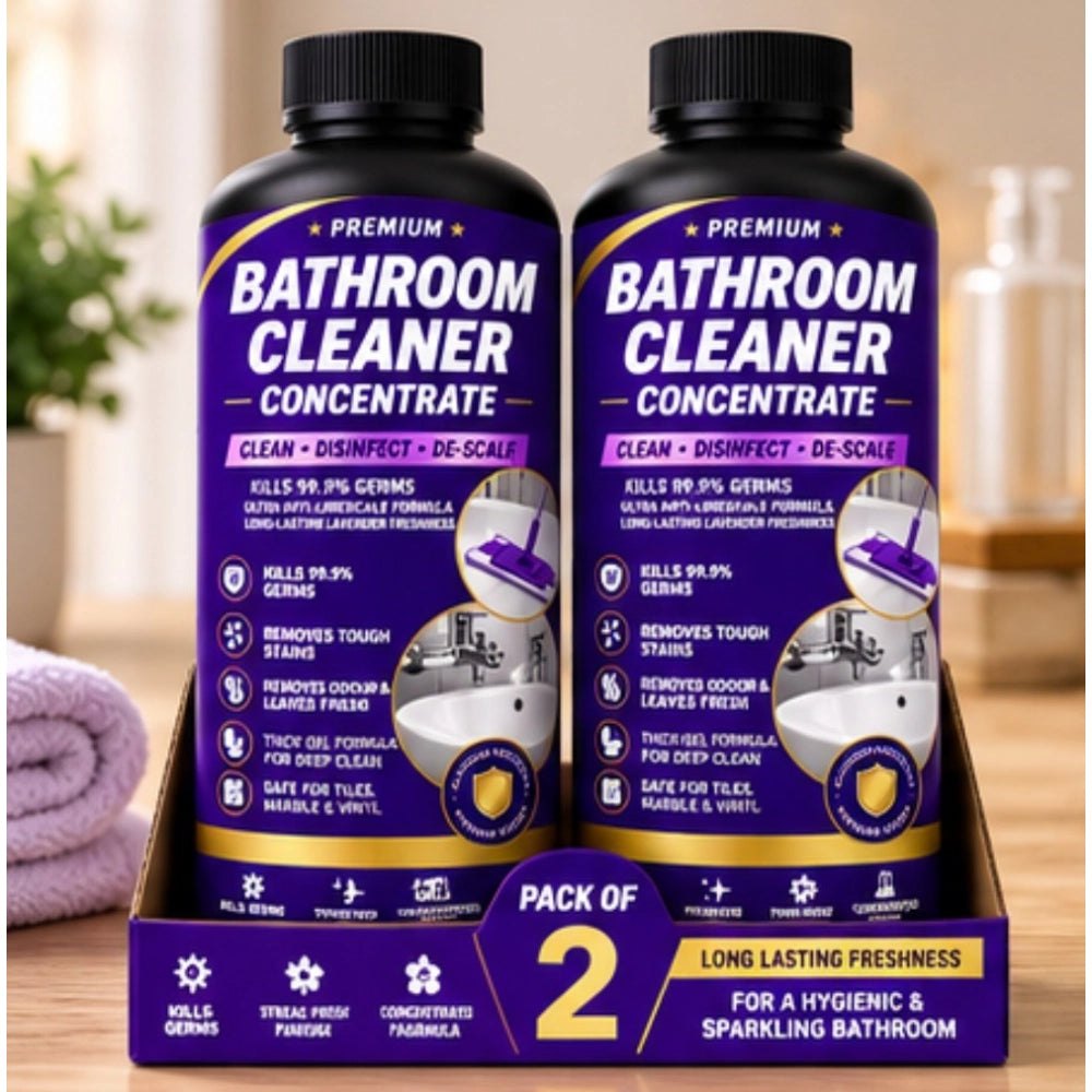 Amfyn Pack of 2 Bathroom Cleaner Concentrate Liquid Bottles 100 ML