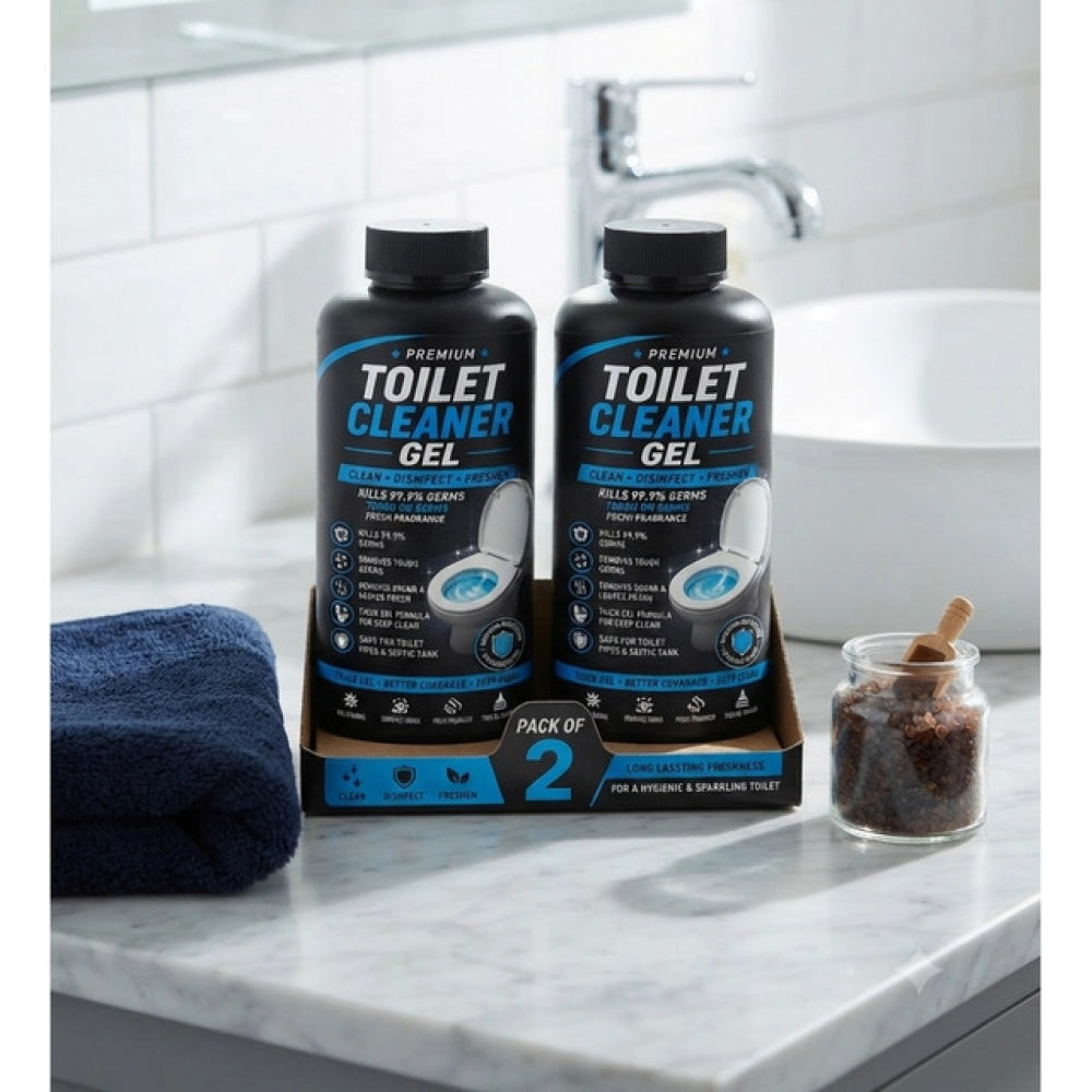 Amfyn Pack of 2 Toilet Cleaner Gel Bottles 100 ML