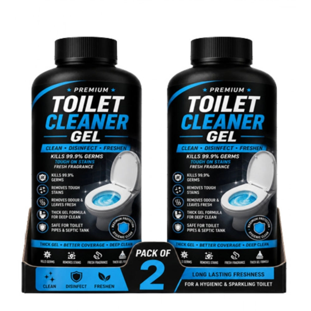 Amfyn Pack of 2 Toilet Cleaner Gel Bottles 100 ML