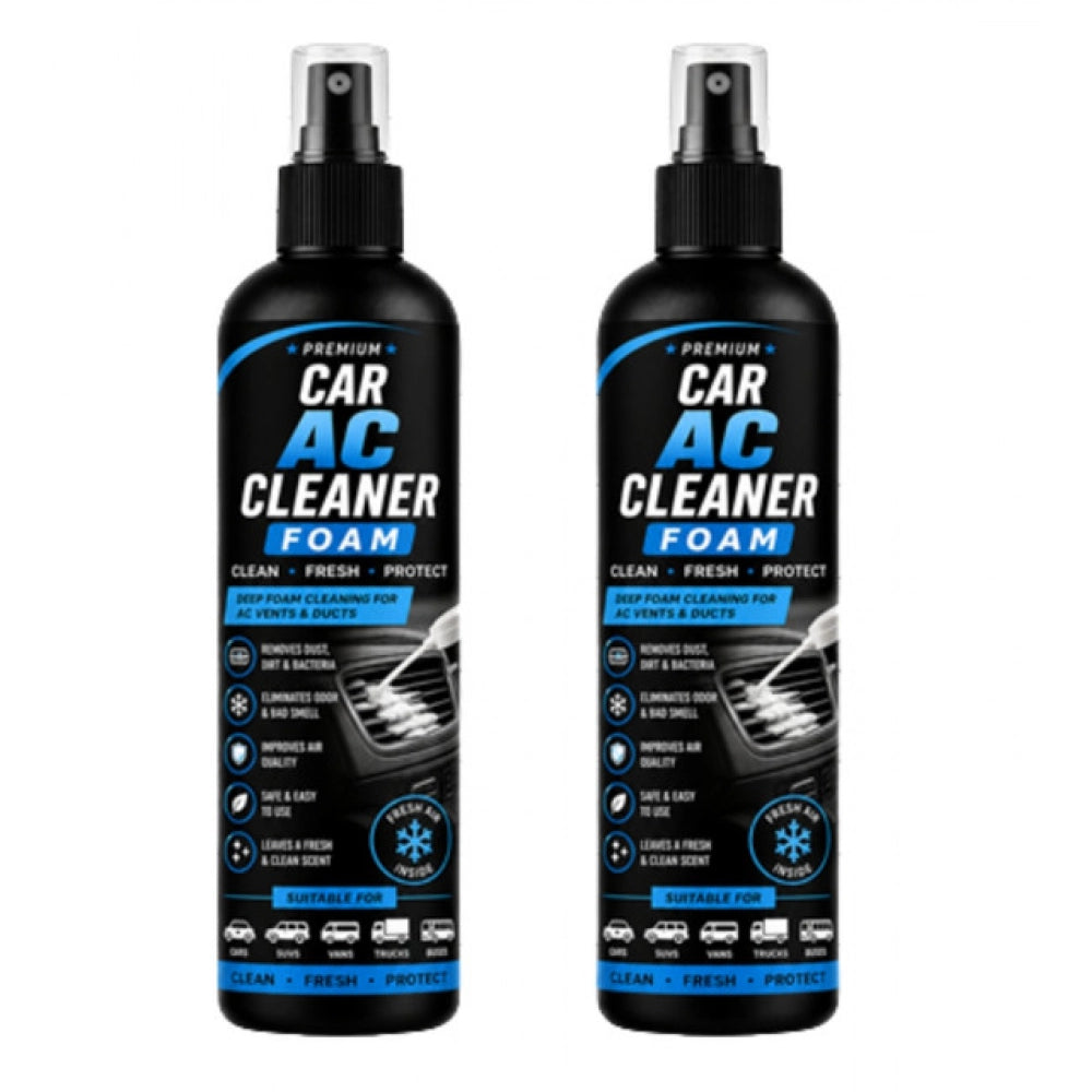 Amfyn Pack of 2 Car AC Cleaner Foam Spray Bottles 100 ML