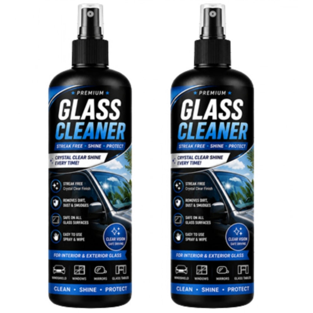Amfyn Pack of 2 Glass Cleaner Liquid Spray Bottles 100 ML