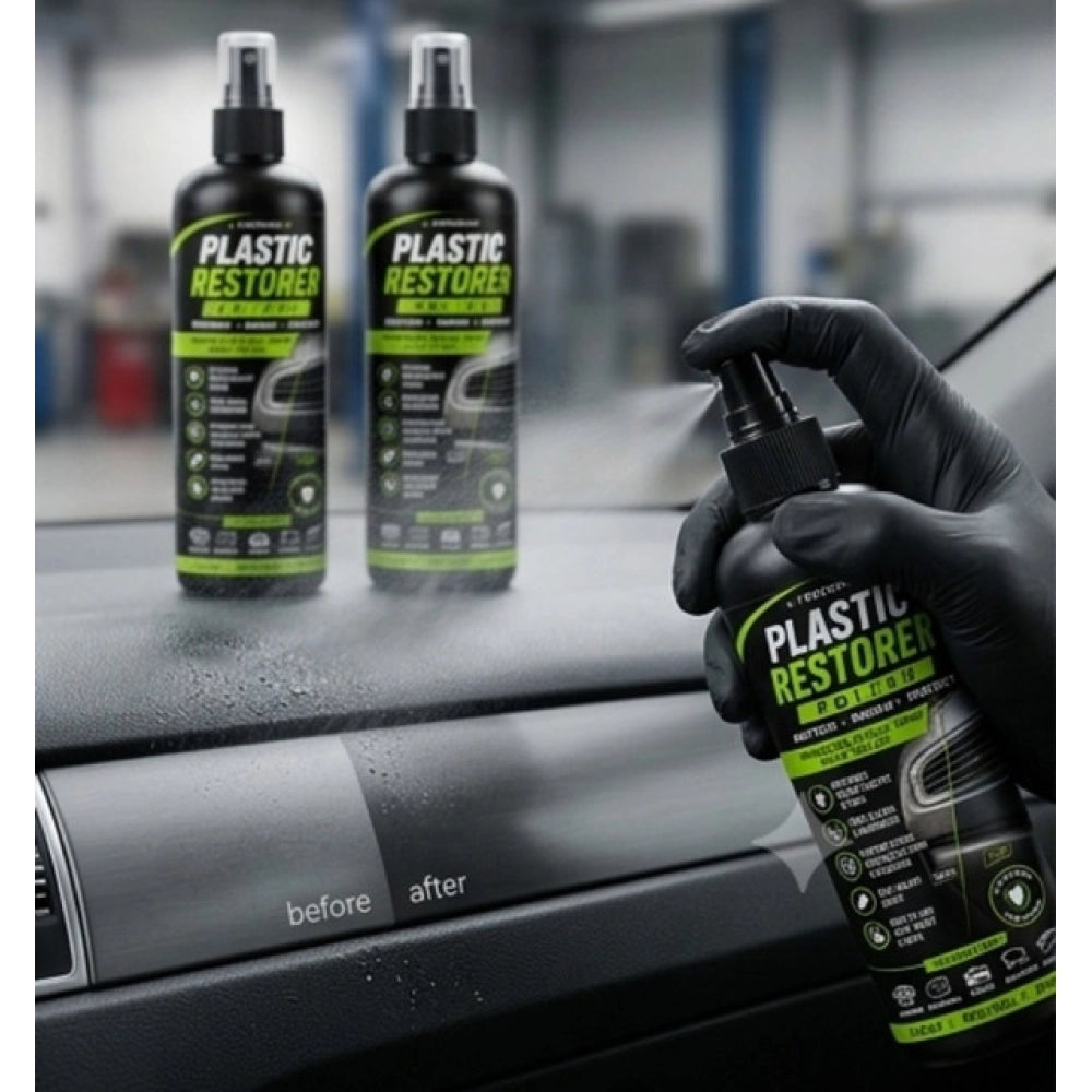 Amfyn Pack of 2 Plastic Restorer Polish Liquid Spray Bottles 100 ML