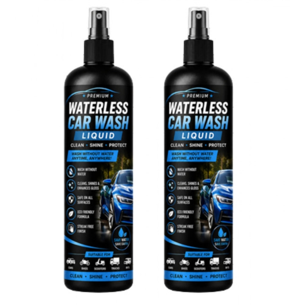 Amfyn Pack of 2 Waterless Car Wash Liquid Spray Bottles 100 ML