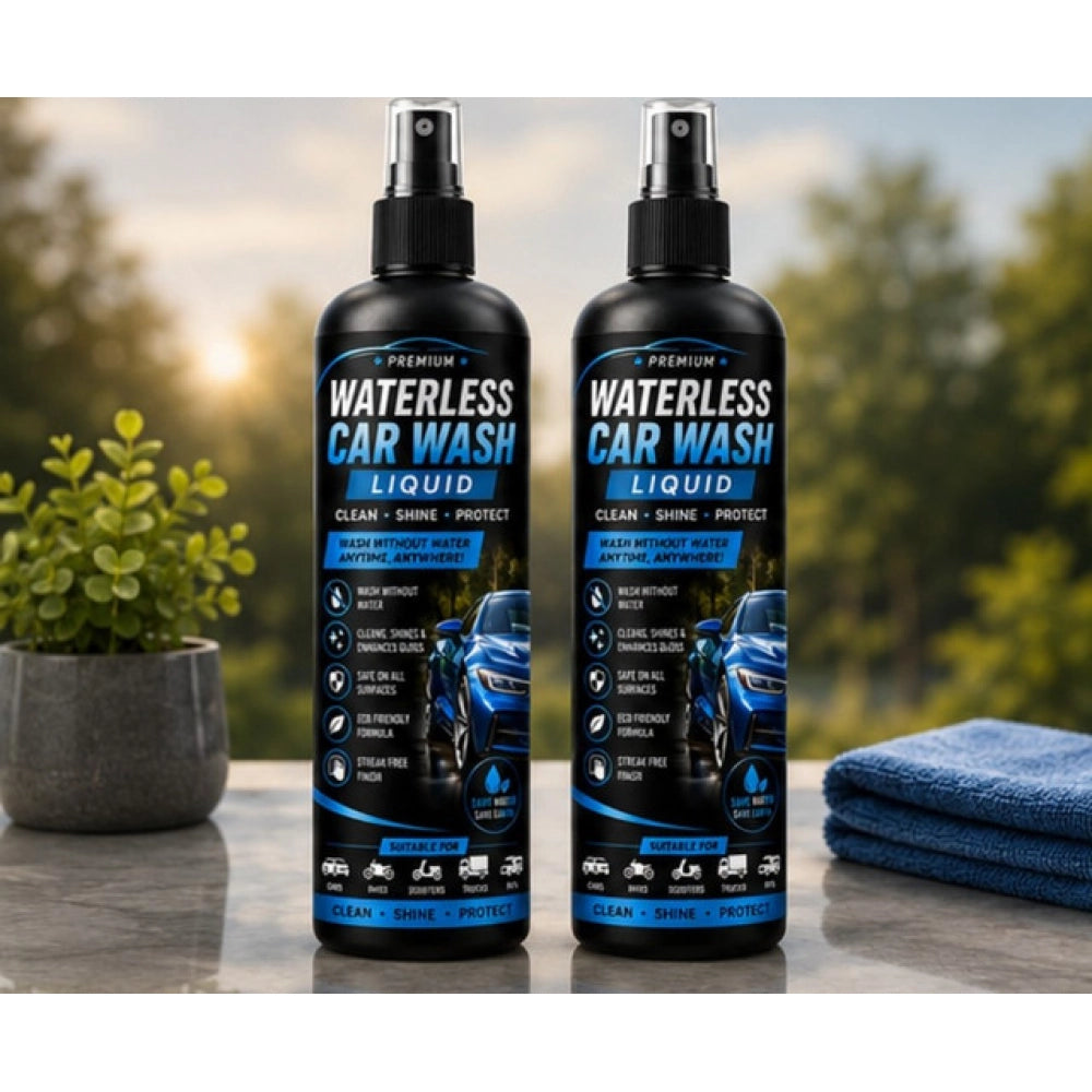 Amfyn Pack of 2 Waterless Car Wash Liquid Spray Bottles 100 ML