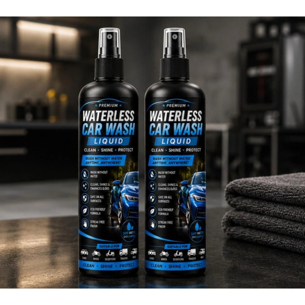 Amfyn Pack of 2 Waterless Car Wash Liquid Spray Bottles 100 ML