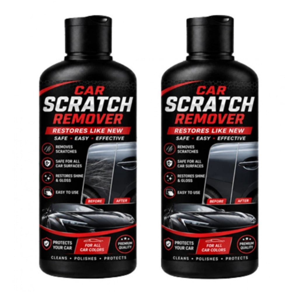Amfyn Pack of 2 Car Scratch Remover Liquid Flip Top Cap Bottles 100 ML