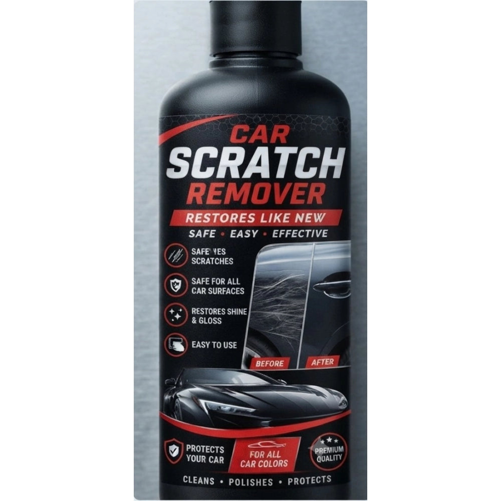 Amfyn Pack of 2 Car Scratch Remover Liquid Flip Top Cap Bottles 100 ML