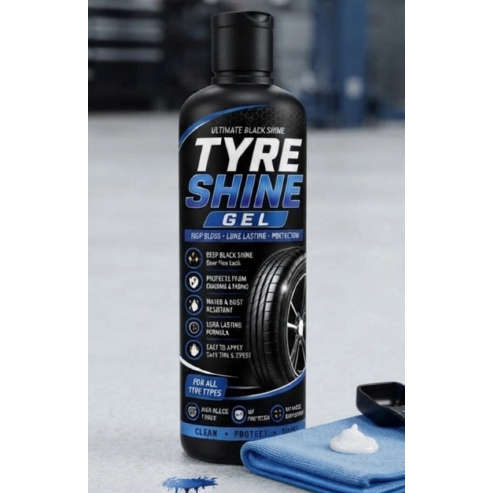 Amfyn Pack of 2 Tyre Shine Gel Flip Top Cap Bottles 100 ML