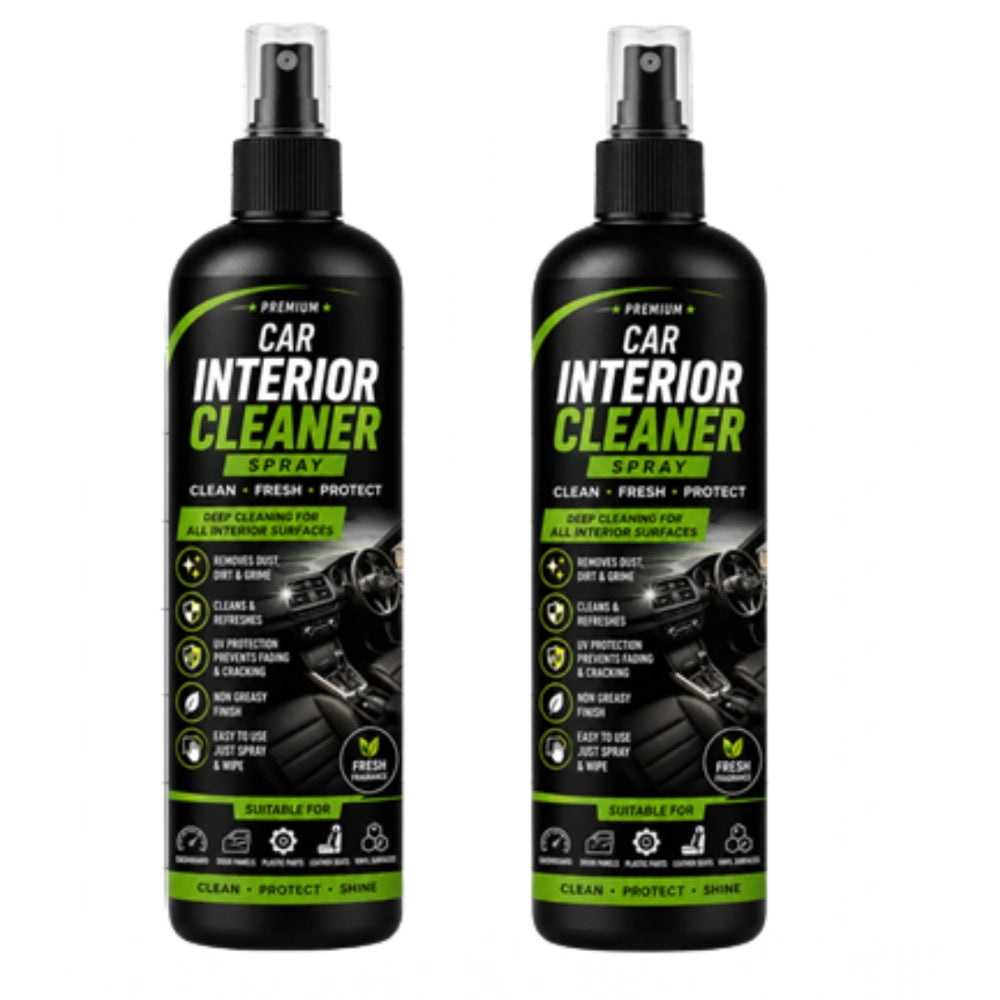 Amfyn Pack of 2 Car Interior Cleaner Liquid Spray Bottles 100 ML