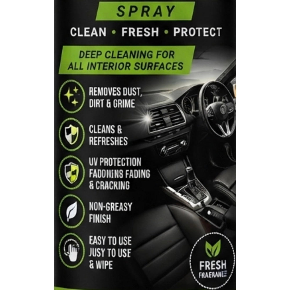 Amfyn Pack of 2 Car Interior Cleaner Liquid Spray Bottles 100 ML