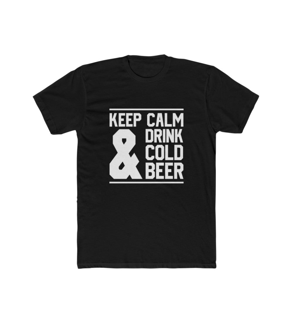 Amfyn Men's Polyester Printed Round Neck Short Sleeve T-Shirt (Black)