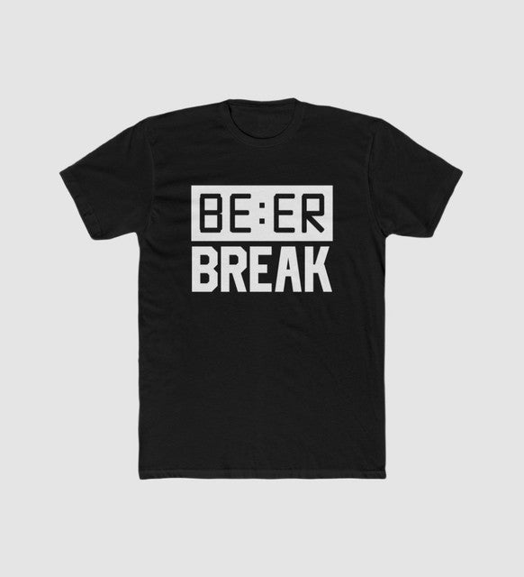Generic Men's Polyester Printed Round Neck Short Sleeve T-Shirt (Black)