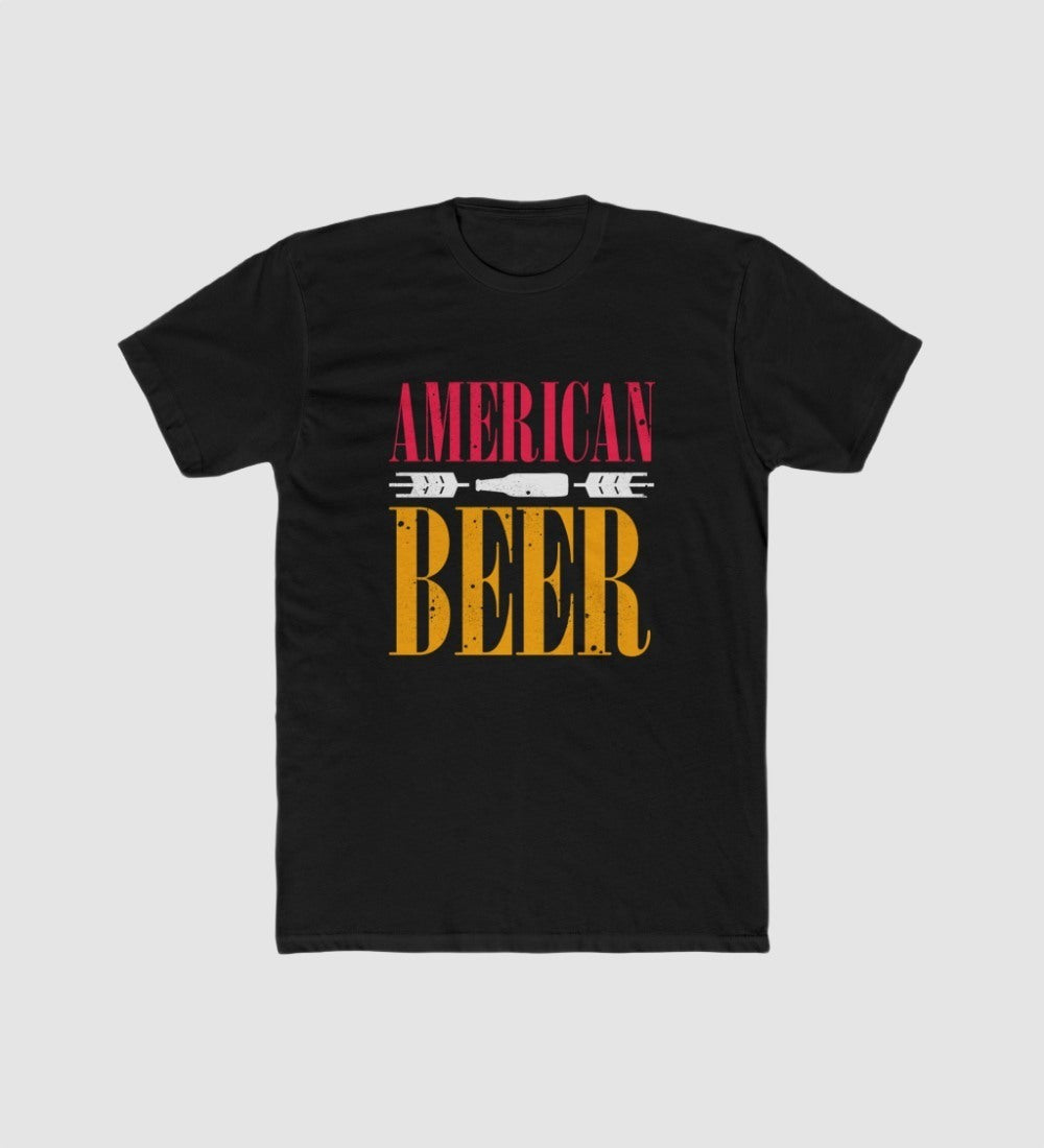 Amfyn Men's Polyester Printed Round Neck Short Sleeve T-Shirt (Black)