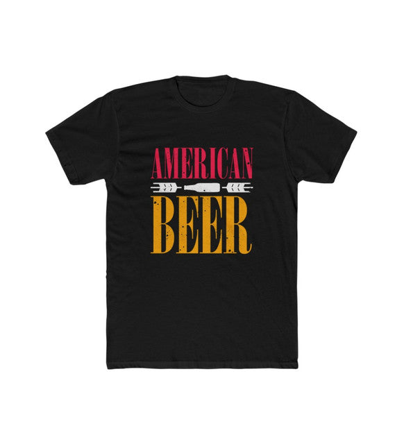 Generic Men's Polyester Printed Round Neck Short Sleeve T-Shirt (Black)