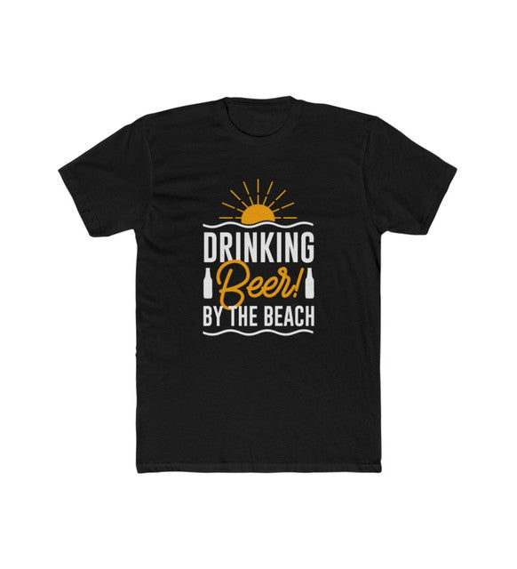 Generic Men's Polyester Printed Round Neck Short Sleeve T-Shirt (Black)