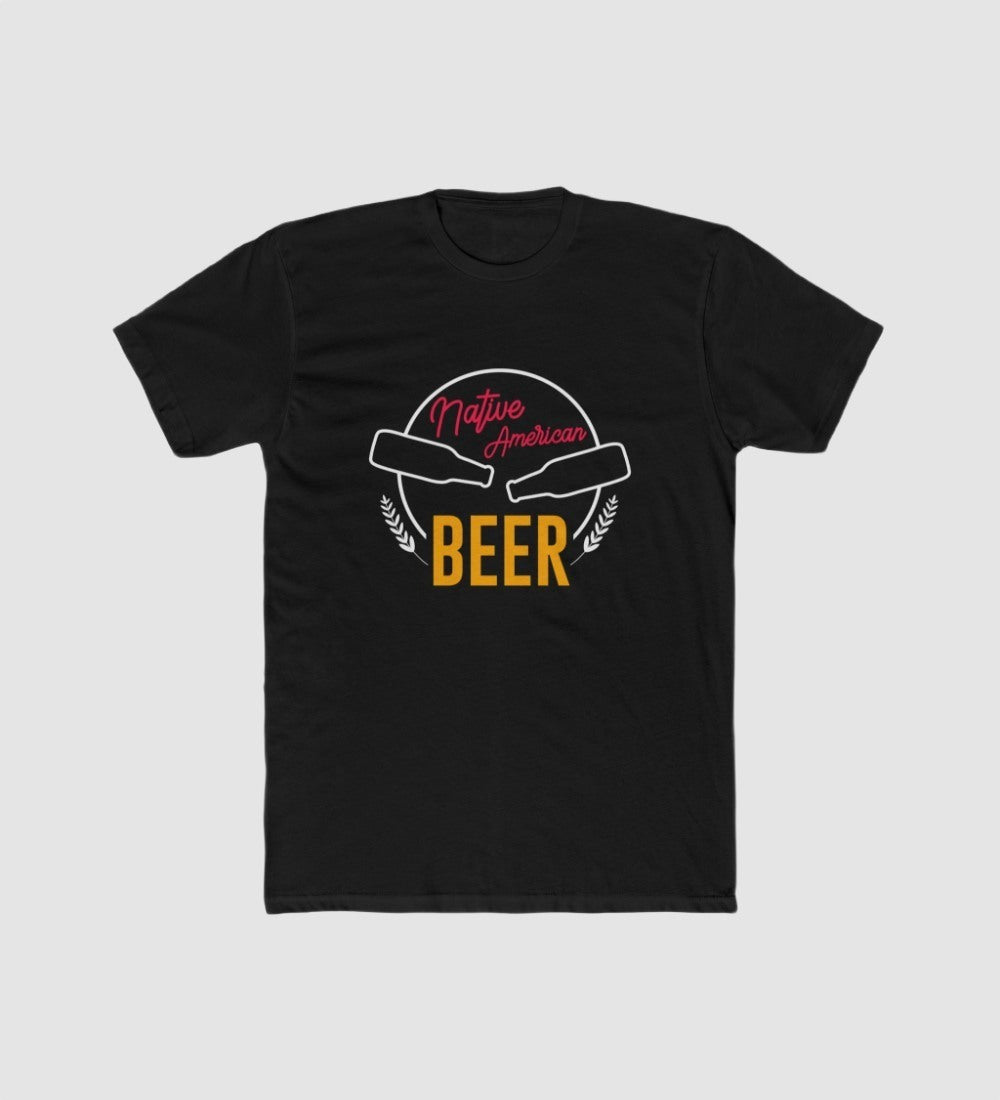 Generic Men's Polyester Printed Round Neck Short Sleeve T-Shirt (Black)