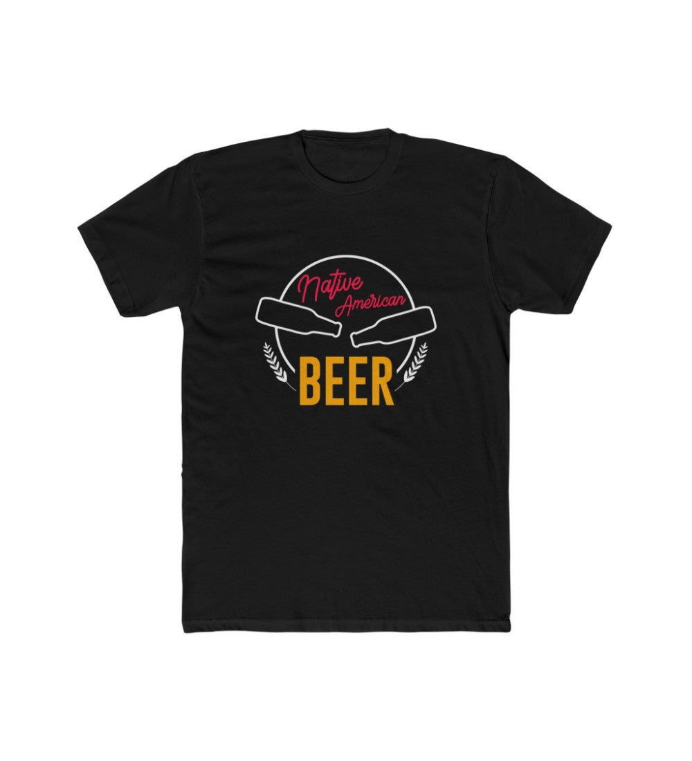 Generic Men's Polyester Printed Round Neck Short Sleeve T-Shirt (Black)