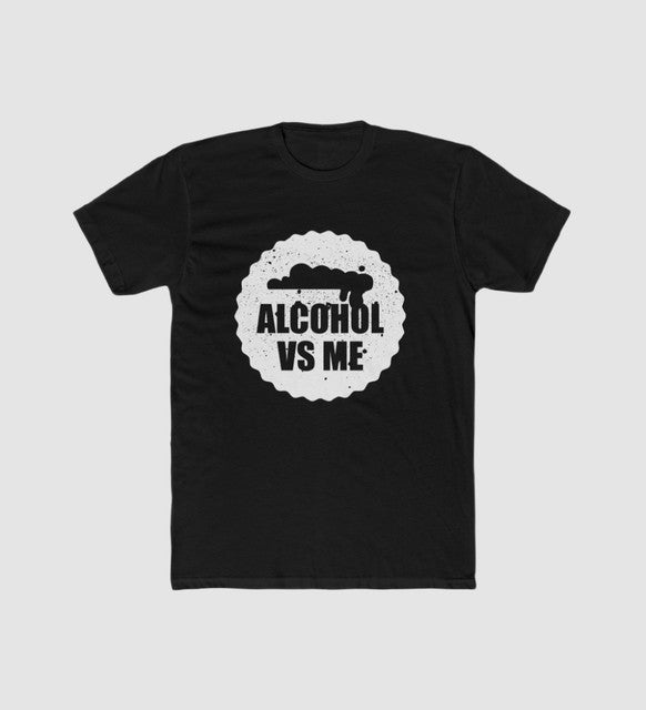 Generic Men's Polyester Printed Round Neck Short Sleeve T-Shirt (Black)