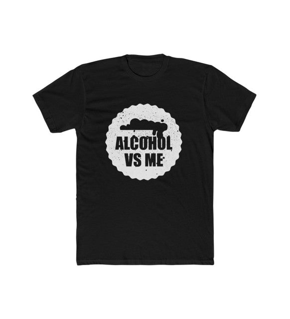 Generic Men's Polyester Printed Round Neck Short Sleeve T-Shirt (Black)