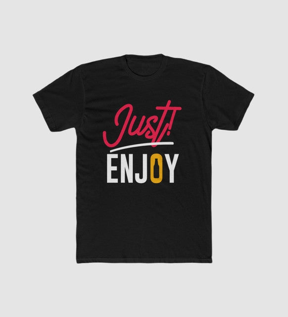 Generic Men's Polyester Printed Round Neck Short Sleeve T-Shirt (Black)