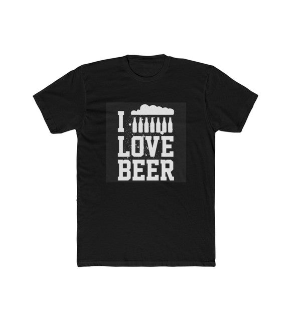 Generic Men's Polyester Printed Round Neck Short Sleeve T-Shirt (Black)